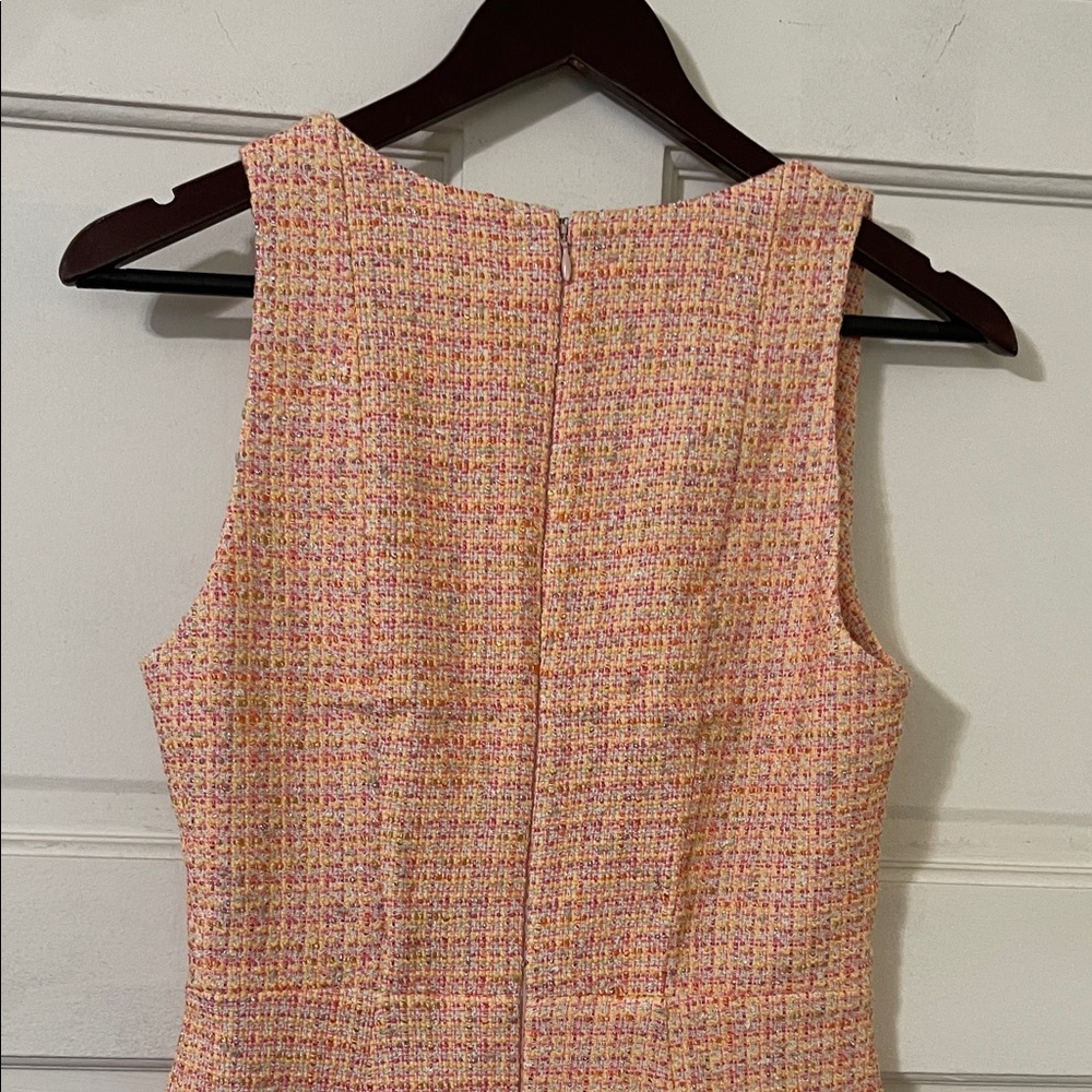 Chic Tweed Midi Dress in Pink - Picture 5 of 5